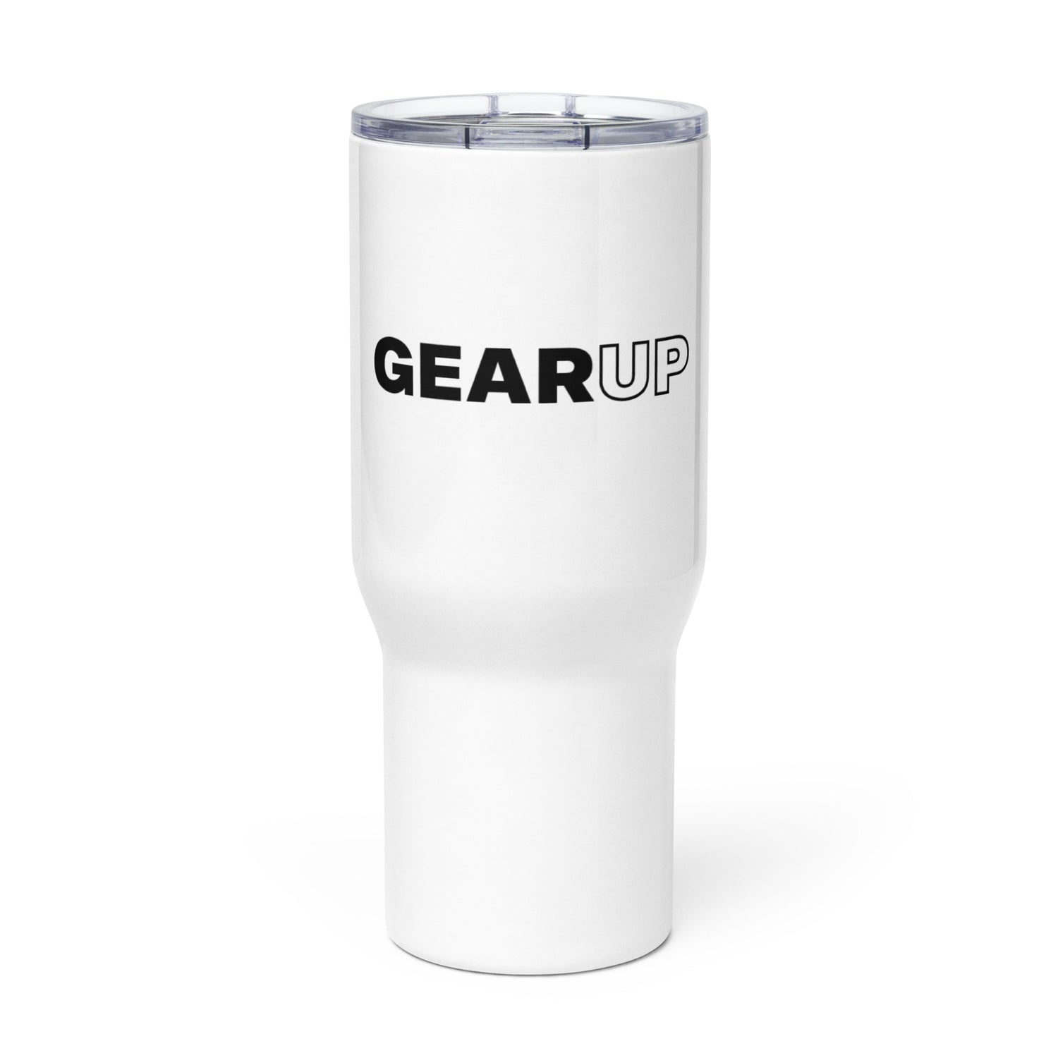 Travel mug with a handle