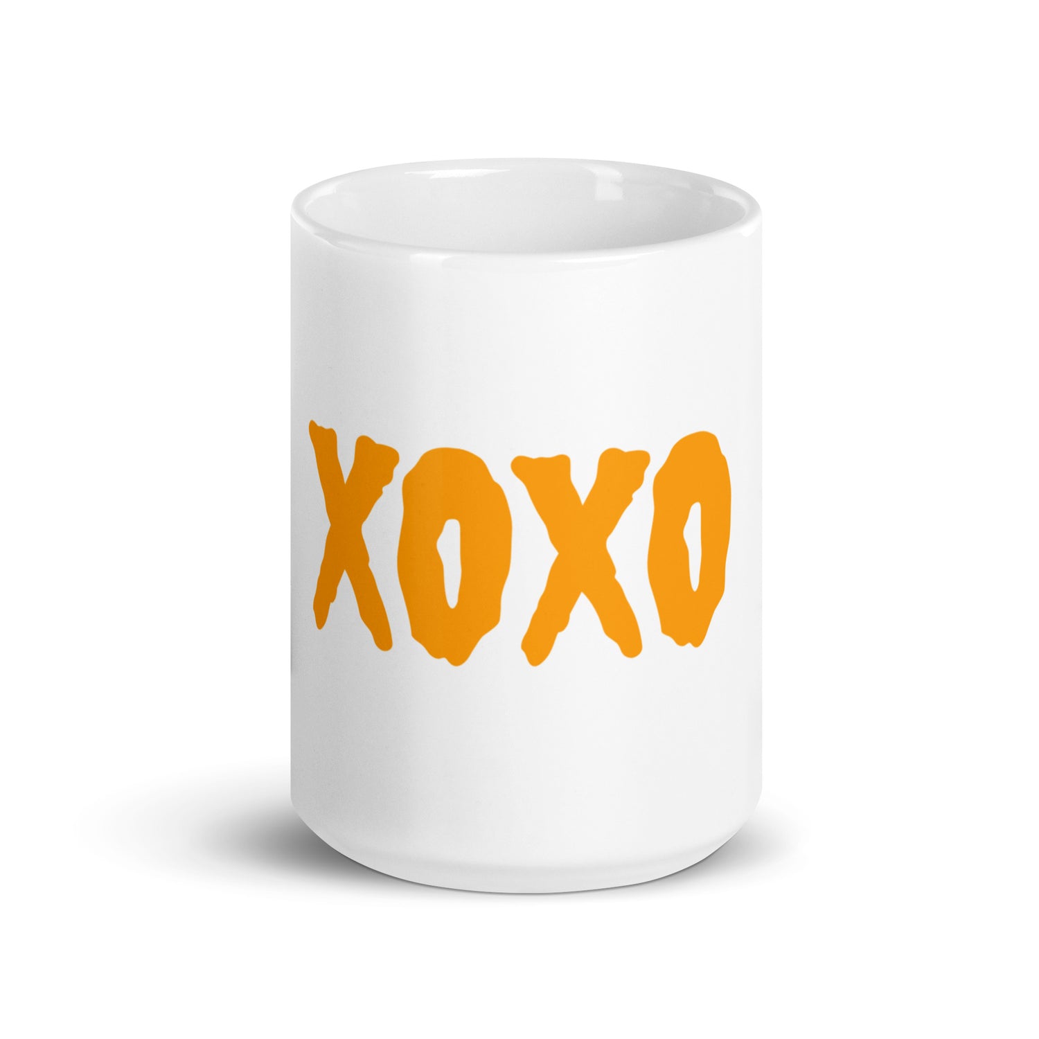 White glossy mug