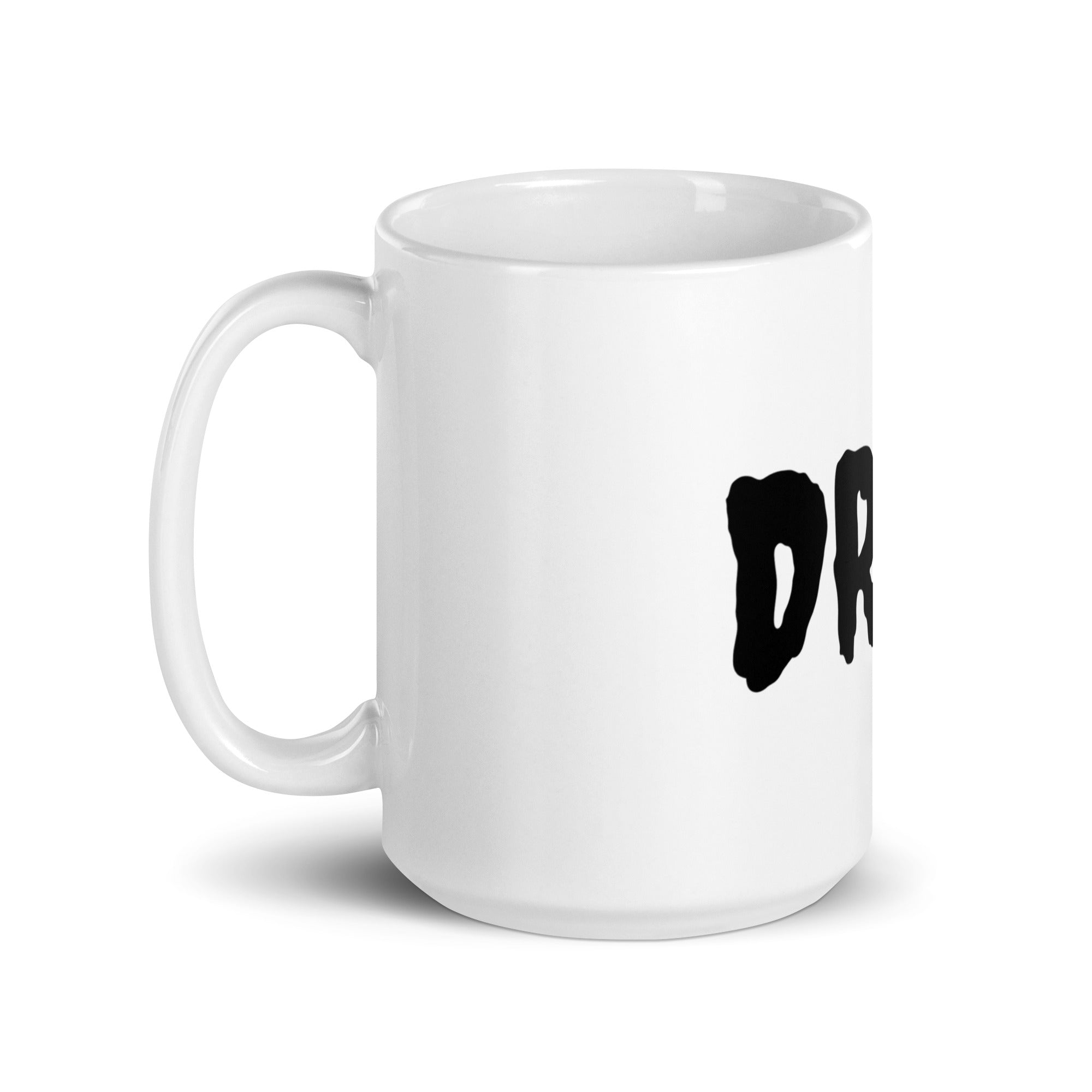 White glossy mug